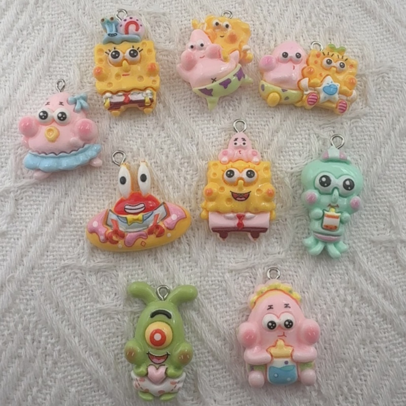 Resin Art Notes - 10 peças de pingente de resina