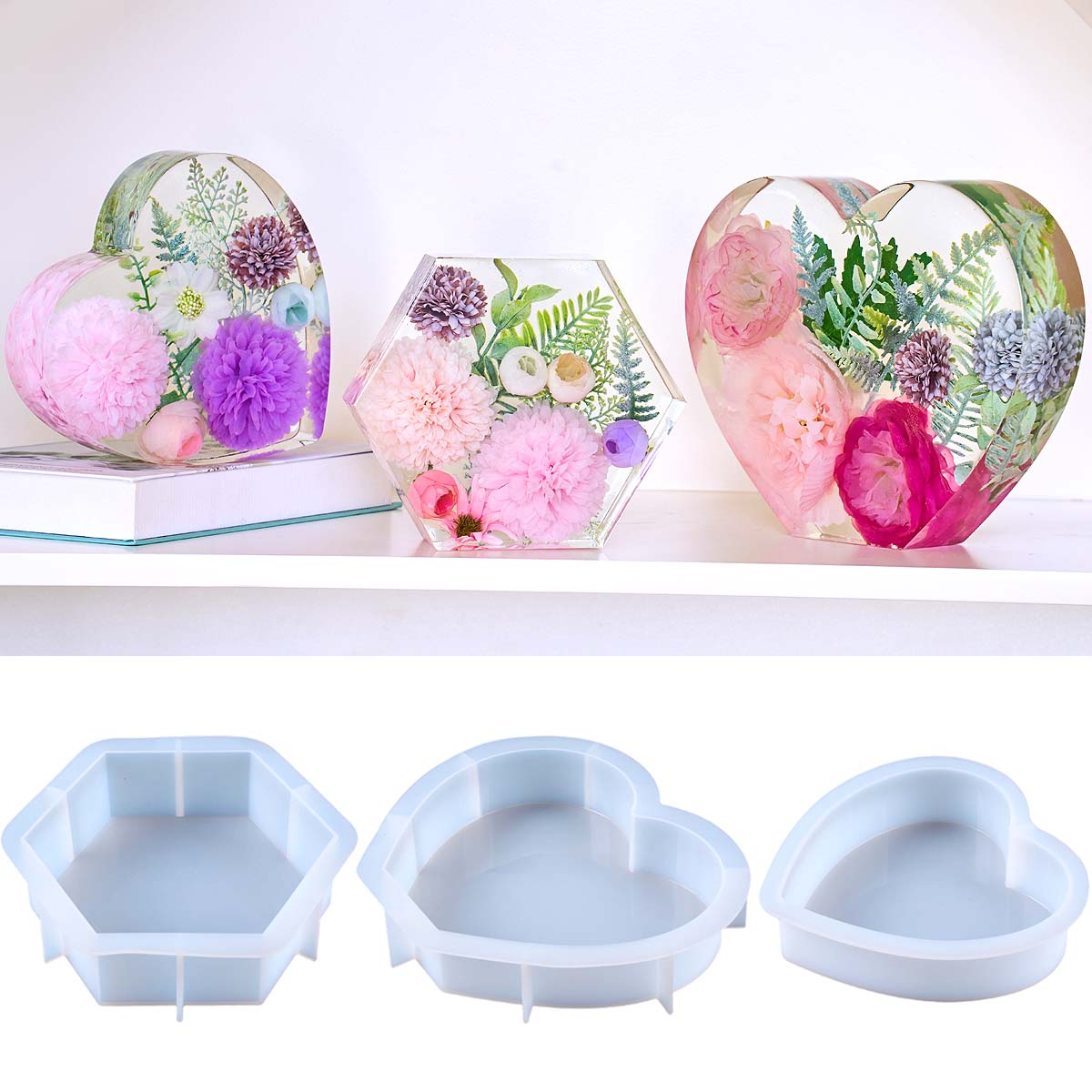 Molde de Silicone Grande em Fo - Resin Art Mould avaliação e preço